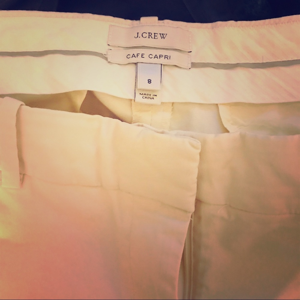J Crew Khaki Capris Size 8